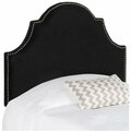 Safavieh Hallmar Headboard- Black Velvet - 53.9 x 3.5 x 40.9 in. MCR4026J